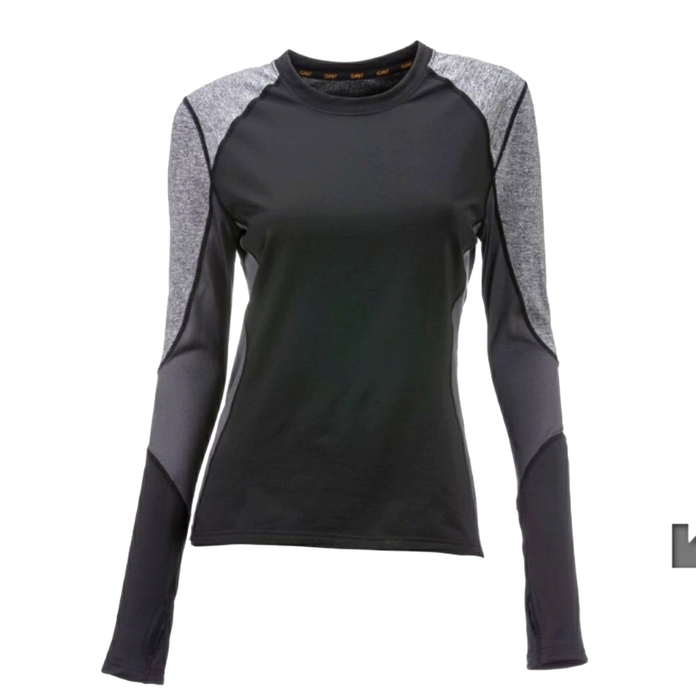 SHE outdoor crew neck base layer top t-shirt long sleeve women size S